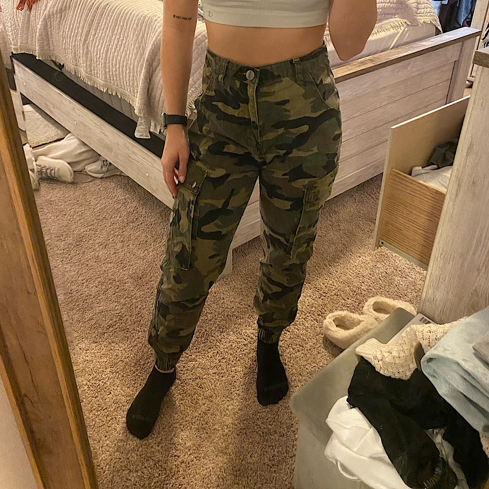 Camo cargo pants